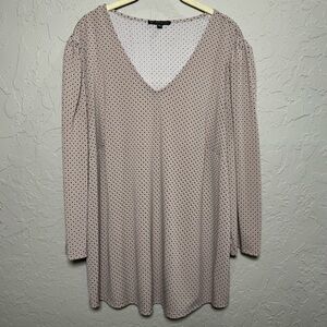 Adrianna Papell V-Neck Knit Blouse 1X